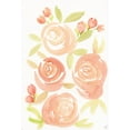 thumbnail image 2 of Lee, Judson 18x24 Black Ornate Wood Framed with Double Matting Museum Art Print Titled - Pale Roses, 2 of 4