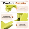 thumbnail image 3 of Uxcell 2Pcs Clips de Carpeta Extra Grande, 3.9" Clips de Metal para Papel, Manualidades, Pinturas, Fotos, Snacks, Alimentos, Beige, 3 of 7