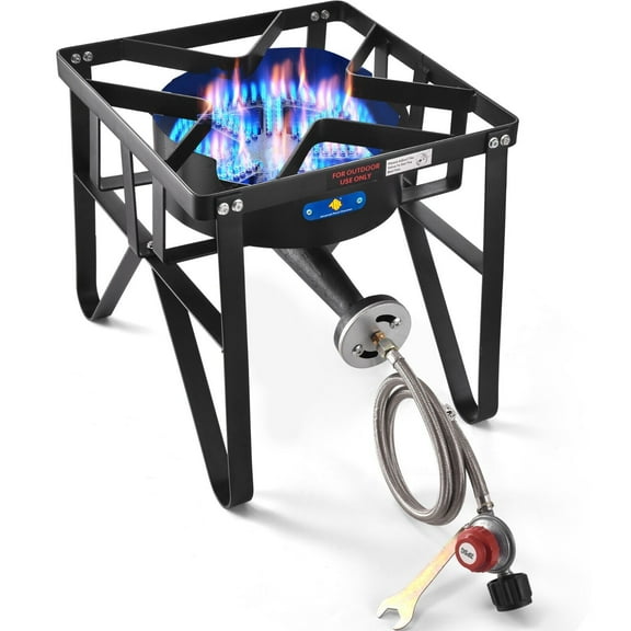 200,000 BTU Cast Iron Single Burner Propane Stove For Outdoor Cooking Gas Stove