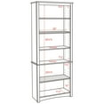 thumbnail image 4 of Prepac Home Office 6-Shelf Standard Bookcase, White, 4 of 11
