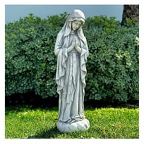 Virgin Mary Praying Blessed Mother Garden Statue 32" Religious Resin Statue Holy Queen of Heaven