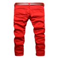 thumbnail image 3 of Men‘s Distressed Ripped Biker Moto Denim Pants Slim Fit Jeans Black 36, 3 of 3