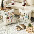thumbnail image 4 of Fundas de almohada navideñas con diseño de Cascanueces, 40,6 x 40,6 cm, para decoración de fiestas de invierno, para sofá, juego de 4, 4 of 6