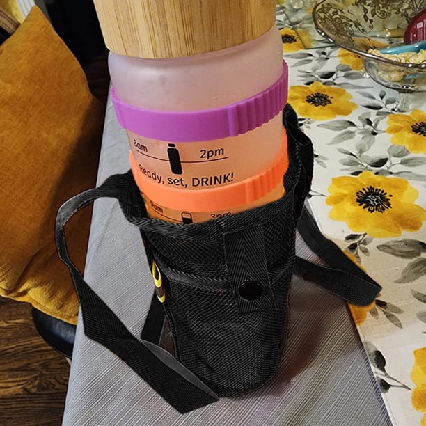 Stylish And Minimalist Mesh Water Bottle Mobile Phone Bag With Water Bottle Bag