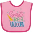 thumbnail image 3 of Inktastic Sparkle Like a Unicorn Boys or Girls Baby Bib, 3 of 4