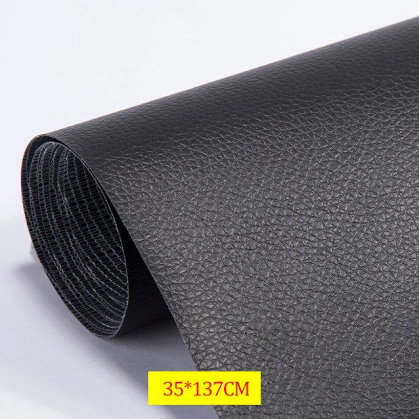 självhäftandeläderFixRepairPatchStickSoffaReparerandeSub-Perfetblack35*137CM