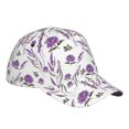thumbnail image 3 of Balery Baseball Cap Adjustable Size for Running Workouts and Outdoor Activities All Seasons Dad Hat(Lavender Flowers), 3 of 9