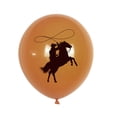 thumbnail image 3 of NBPOWER 18 Pcs Western Cowboy Balloons Cowboy Theme Party Decorations, 12 Inch Birthday Party Latex Balloons for Birthday Wedding Party Baby Shower Cowboy Party Supplies Indoor Outdoor, 3 of 7