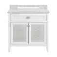 thumbnail image 5 of Nicole Curtis Northville 36" Vanity in Matte White Oak with Natural Carrara Top, 5 of 20