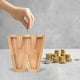 thumbnail image 5 of Caja de dinero personalizada de madera con nombre | Caja de Ahorro Personalizada en Forma de Letra | Madera Natural Artesanal | Exposición de monedas transparente | Regalo decorativo ideal, diseño, 5 of 5