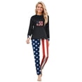 thumbnail image 2 of Independence Day Pjs Set, Usa 250 Years Family Matching Pajamas, Star Striped Print Long Sleeve Sleepwear Set for Whole Family, 1776-2026 Patriotic Loungewear for Independence Day, 2 of 6