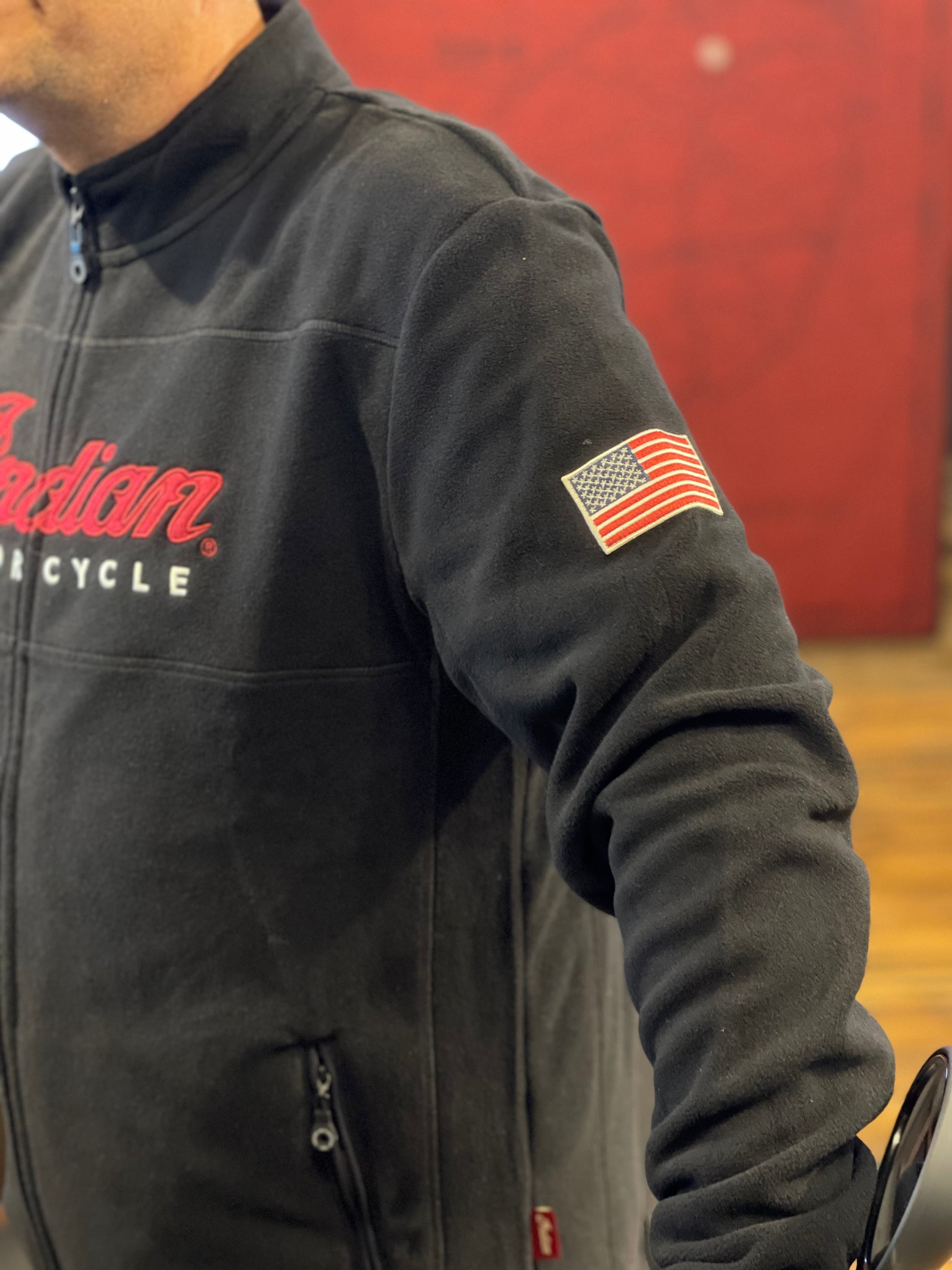 Indian Motorcycle Zip Thru Size L, Fleece Black Motorcycle Indian Motorcycle Zip Thru Size L, Fleece Black Motorcycle