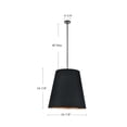 thumbnail image 4 of PD311025VBBG-Kuzco Lighting-Calor - 3 Light Pendant-Vintage Brass Finish-Black  Shade Color, 4 of 7