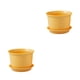thumbnail image 1 of Monstrate Maceta para maceta, maceta para hierbas, contenedor suculento con platillo Amarillo M【diámetro 15cm】 2Conjunto, 1 of 6
