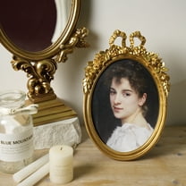 Vintage Gold Framed Wall Art for Bedroom Dorm Classroom Decoration, Minimalist Sketch Portrait Prints on Canvas, Boho Wall Decor for Living Room Hallway Staircase Gallery Show,5x7