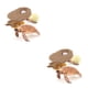 thumbnail image 2 of Tholdsy Juguete de crecimiento de animales de simulación, juguetes artificiales de reconocimiento educativo, figuras en miniatura para padres Marrón Tipo 2 2piezas, 2 of 6
