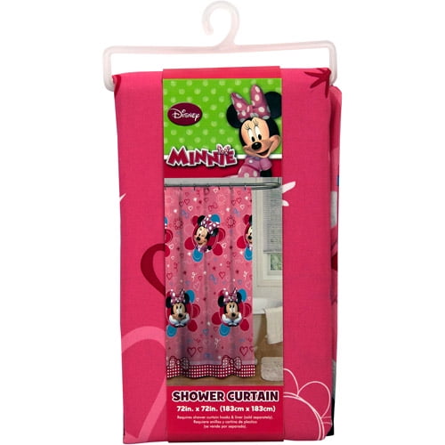 Disney Minnie Mouse Fabric Shower Curtain, 1 Each