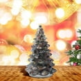 thumbnail image 6 of Resin Christmas Tree, Christmas Tabletop Ornaments, Mini Home Holiday Decoration with Crystal Chips, Exquisite Handcrafted Durable Resin, Compact Size for Living Room, Office, Shelf Display, 6 of 7