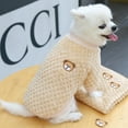thumbnail image 4 of BT Bear Dog Sweater, Dog Shirt Coat Jacket, Warm Soft Flannel Pet Clothes Coat Jacket for Small Medium Dogs Girl Boy Yellow XS, 4 of 7