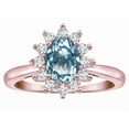 thumbnail image 3 of Star K � Classic Oval 7x5 Lady Diana Halo Genuine Sky Blue Topaz Ring, 3 of 9