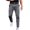 Grey, variant on Men Trousers Plaid Loose Autumn Winter Vintage Checkered Pattern Pants for Daily Wear