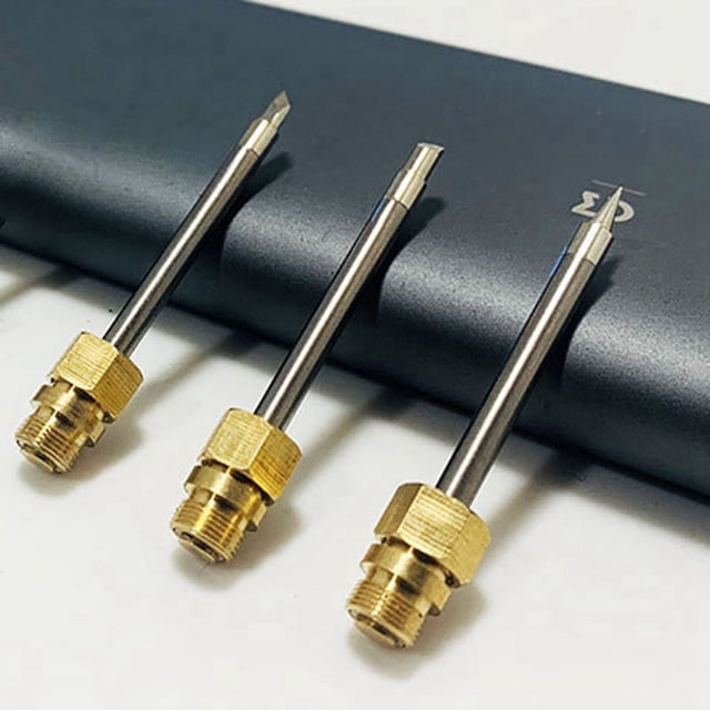 2 Pcs 510 Interface Soudure Pointe de Fer Mini USB Soudure Pointe de Fer Retravail Accessoires, Pointe de Couteau & Fer à Cheval