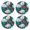 White Tulips Red Ribbons, variant on Vzayyk 4Pack Wooden Coasters With Cork Base Heat-Resistant Drink For Home Office Restaurant Pattern Of Tulips