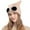 Khaki, variant on Xfvqtps Womens Beanie with Glasses Cute Cat Ear Knitted Crochet Solid Color Thickened Stretch Windproof Coldproof Skiing Outdoor Warm Winter Hat White