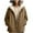 Khaki, variant on Plus Size Winter Coat For Heavyweight Hooded Outwear Warm Fleece Lined Jacket Long Casual Windproof Cold Weather Fashion TrenchBlackL