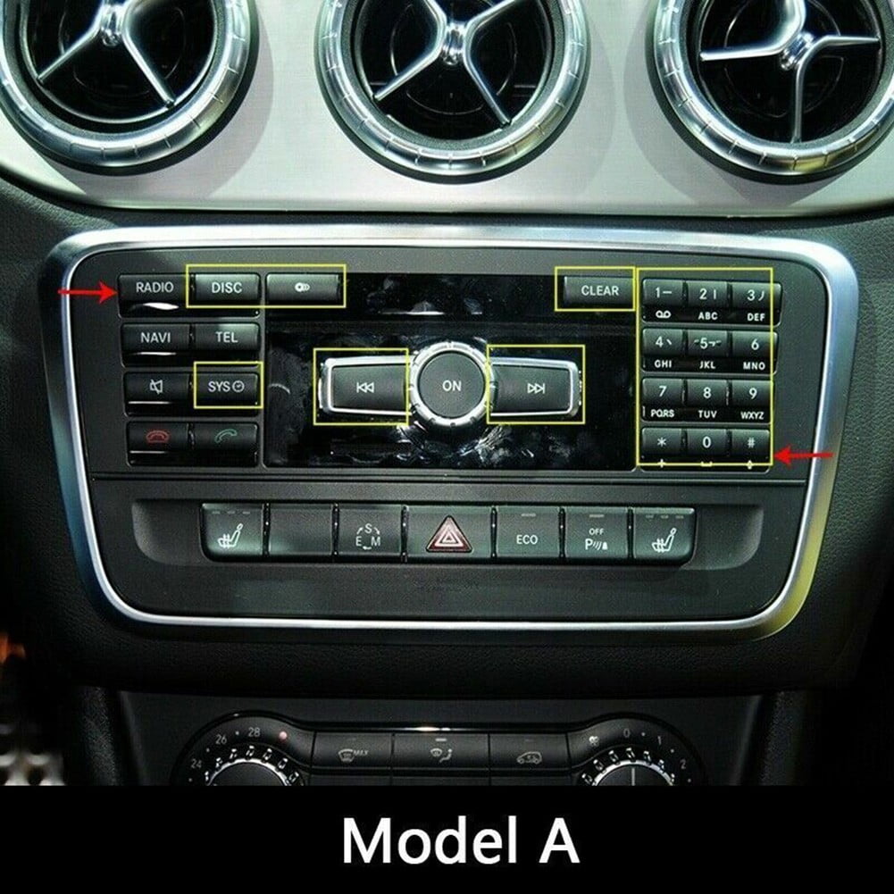 Car Center Console CD Button Frame Trim For Benz GLA X156 C117 A Class W176