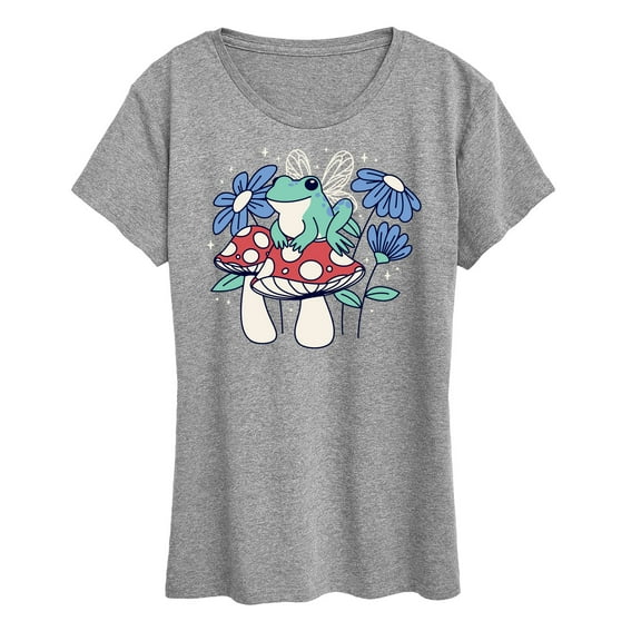 Instant Message - Fairy Frog - Women's Short Sleeve Graphic T-Shirt