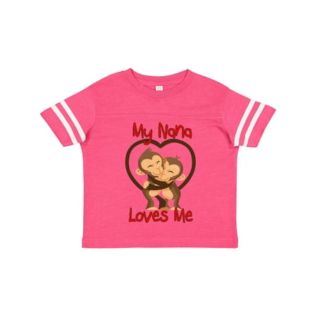 

Inktastic My Nana Loves Me Monkey Gift Toddler Boy or Toddler Girl T-Shirt