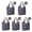 Pioneer Flower Floral-2, variant on 5 Pack Foldable Shopping Bag,Pioneer Flower Floral Print Pattern Reusable Grocery Bags with Pockets,Large Reusable Tote Bags with Handles Waterproof & Lightweight