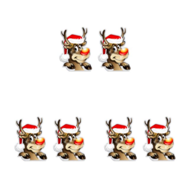 Destyer 2piece Stable Fixed Reflective Magnets For Car No Damage And Easy To Apply Christmas Decorations Deer 3Set