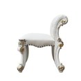 thumbnail image 4 of DeeHome ACME Vendome VANITY STOOL Beige PU & Antique Silver Finish BD01508, 4 of 5
