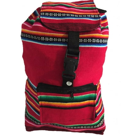 Red Rainbow Beach Bag Backpack Back Pack With Stripes