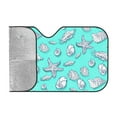 thumbnail image 2 of Kdxio Seashell And Starfish Print Windshield Sun Shade, Foldable Sun Blocker for Car,Truck,SUV Automotive Interior Sun Protection,Reflective Shade for Front Windshield(Medium), 2 of 7