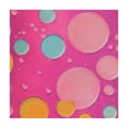 thumbnail image 4 of HAOXIT Pink  Birthday Decorations,Pink Dots Square table cloth for Theme Birthday Party Decorations, parties, kitchen, dining table cover, square table cloth 52*52, 4 of 8