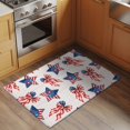 thumbnail image 3 of Rectangle Rug 2x3ft Area Rug, 4th of July Stripes and Stars Bow Area Rugs for Living Room Bedroom, Vintage Independence Day Floor Mat Non-Slip Non-Shedding Carpet Indoor Accent Rugs, 3 of 9