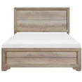 thumbnail image 4 of GZXS Bed Full Size Wood Platform Bed Frame for Bedroom, Box Spring Required, Natural (Not Included Mattress), 4 of 5