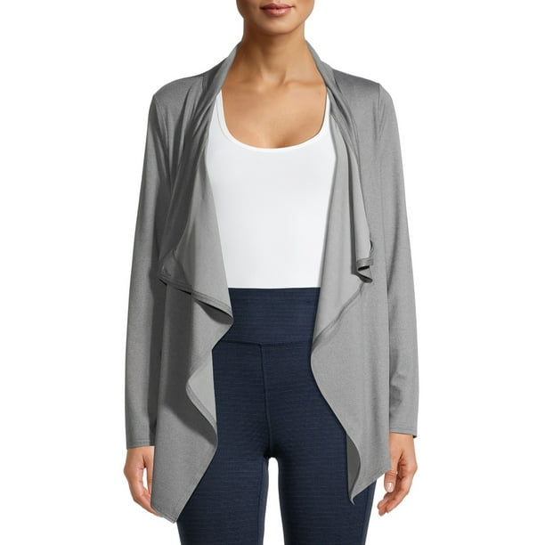 Athletic Works Women's Athleisure Knit Wrap Cardigan