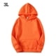 thumbnail image 1 of Sudadera con capucha Sudadera con capucha unisex de algodón Sudadera con capucha que absorbe el sudor Sudadera con capucha, Naranja, 3XL seitruly AP000776-71, 1 of 7