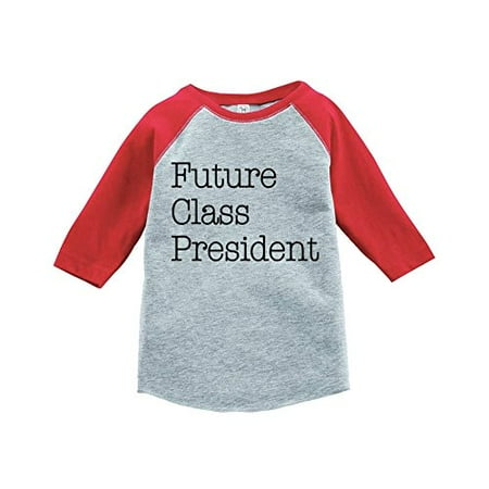 

Custom Party Shop Kids Future Class President School Raglan Tee Red