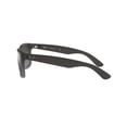 thumbnail image 4 of Ray-Ban Justin Sunglasses for Women and Men with Rubber Grey Frames and Grey Mirror Lenses, Size 55, 4 of 8