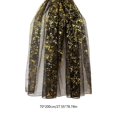 thumbnail image 3 of Halloween Mantel Scarf, 78.7 x 27.6 in Sheer Polyester Table Runner with Glitter Sequin Detail for Party Decor, 3 of 6
