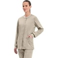 thumbnail image 5 of Cherokee Snap Front Scrub Jackets for Women, Workwear Revolution Soft Stretch WW310, 5 of 9