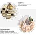 thumbnail image 2 of Shisuyan 1PC Wooden 24 Countdown Christmas Calendar Sleigh Calendar Decor, 2 of 9