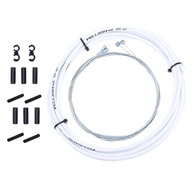 Cable de freno de engranaje de bicicleta Universal básico, Cable interior delantero y trasero, juego de cables de repuesto para bicicleta de carretera blanco Zulema cable de freno de bicicleta