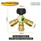 thumbnail image 4 of Adaptador de propano divisor de 3 vías Conexión de tanques de gas de latón macizo, 4 of 6