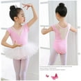 thumbnail image 3 of Baozhu Gymnastic Outfits Classic Basic Leotard Short Sleeve Toddler Girls Dance Practic Gymnastics Ballet Dance Outfits 4-10 Year, 3 of 5